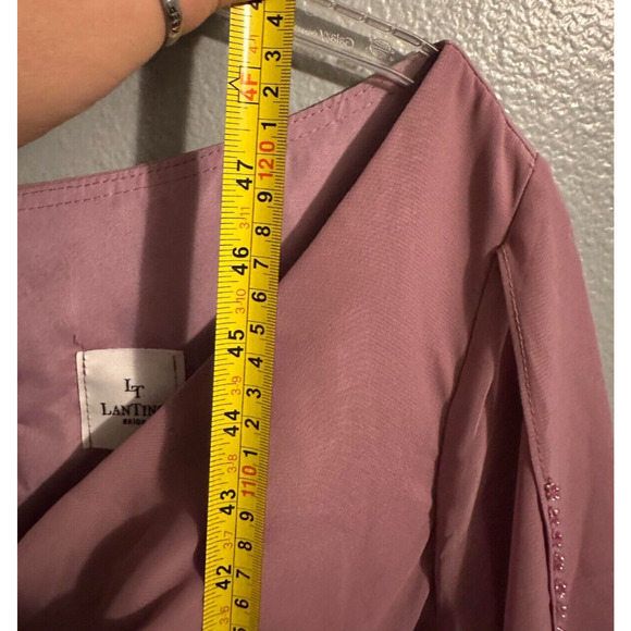 LanTing Bride Midi Dress Mother Of Bride/Groom Bridesmaid Lined V Neck NWT - Picture 13 of 13